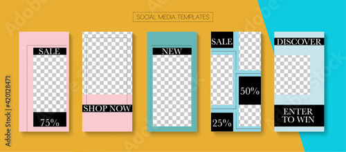 Mobile Stories Vector Collection.