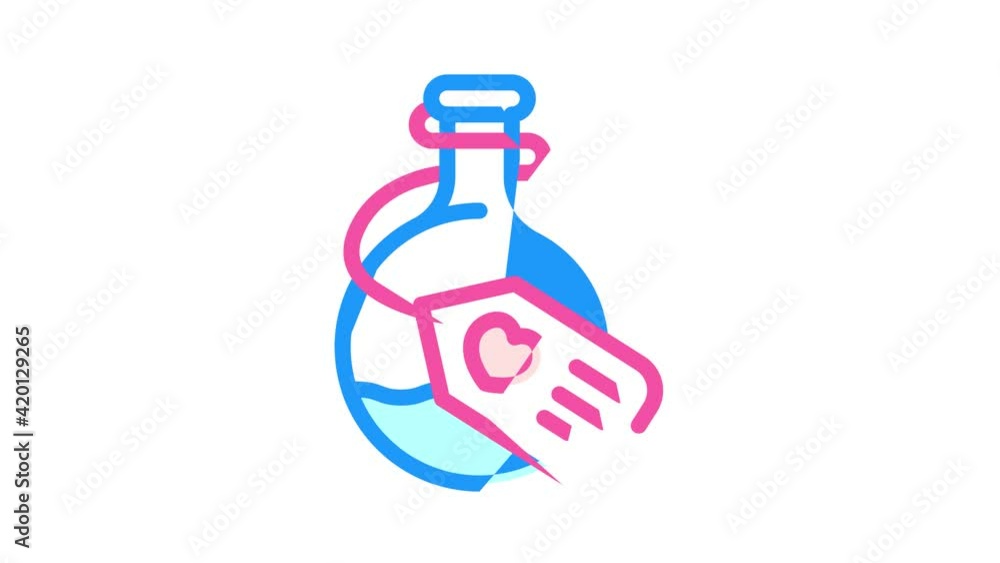 potion magical liquid color icon animation potion magical liquid color icon animation