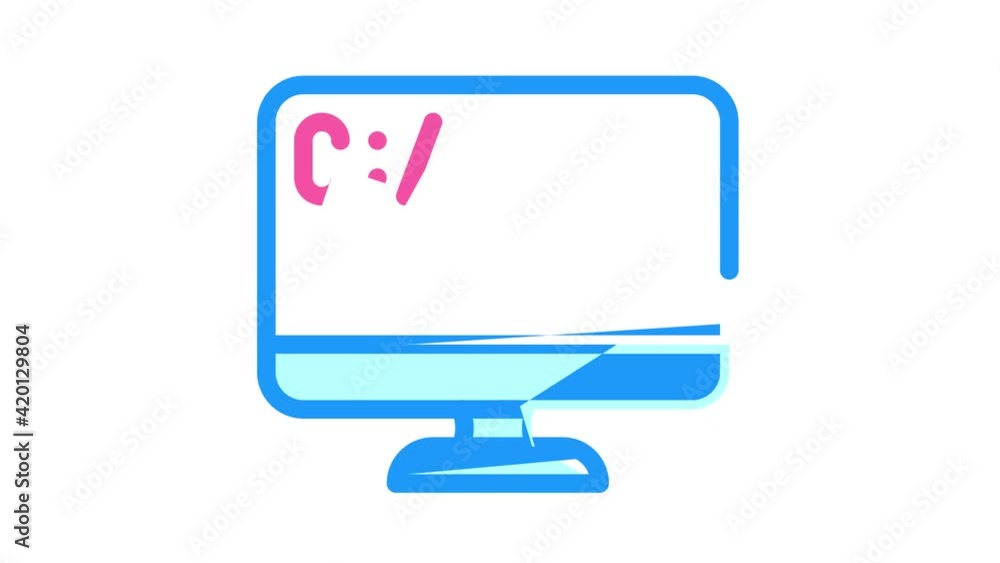 coding operating system color icon animation coding operating system color icon animation