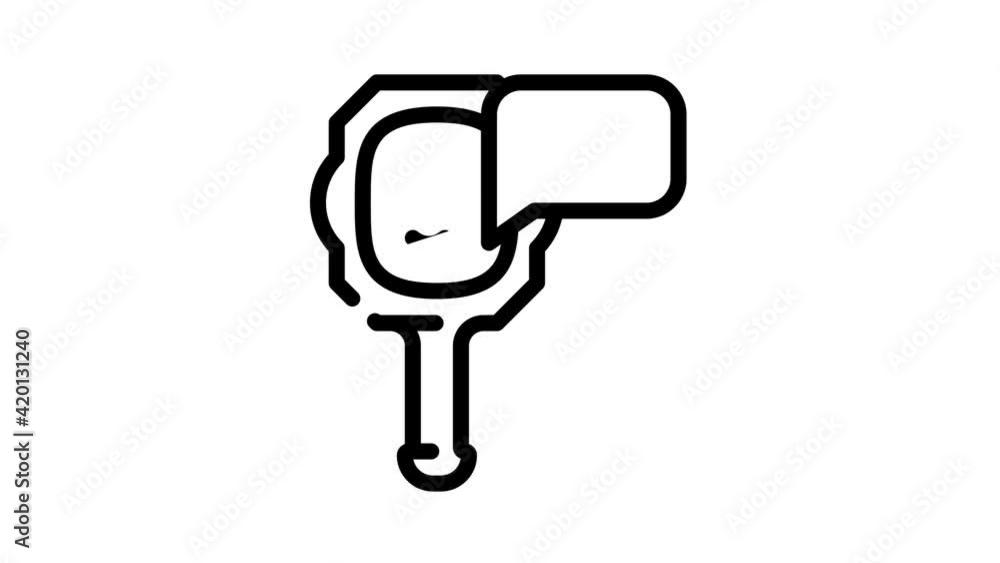 talking mirror black icon animation talking mirror black icon animation