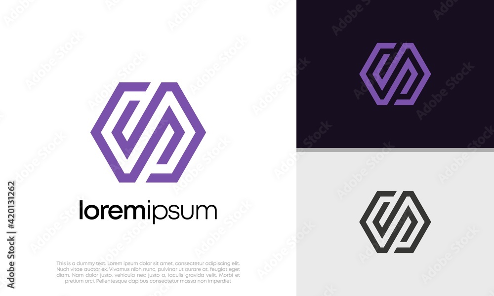 Initials N DP logo design. Initial Letter Logo. Initials N DP logo design. Initial Letter Logo.
