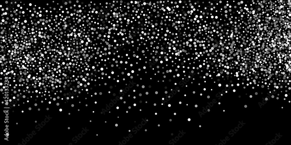 Silver shine of confetti on a black background. Luxury festive background. Decorative element. Element of design. Vector illustration, EPS 10. Silver shine of confetti on a black background. Luxury festive background. Decorative element. Element of design. Vector illustration, EPS 10.