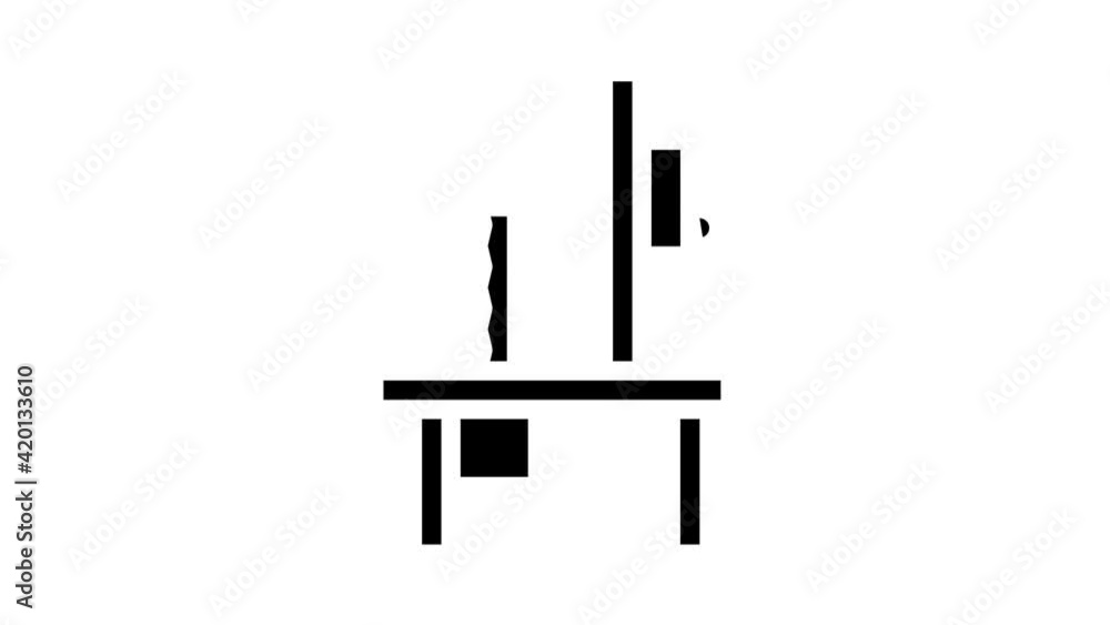 bandsaw equipment glyph icon animation bandsaw equipment glyph icon animation