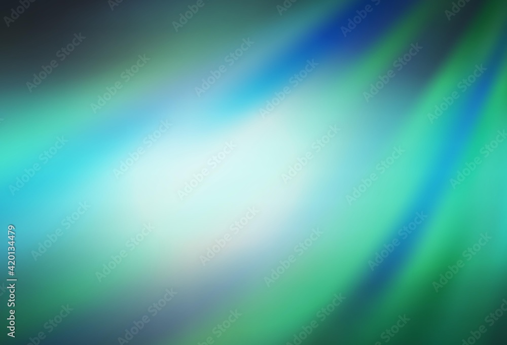 Light Green vector blurred bright texture. Light Green vector blurred bright texture.