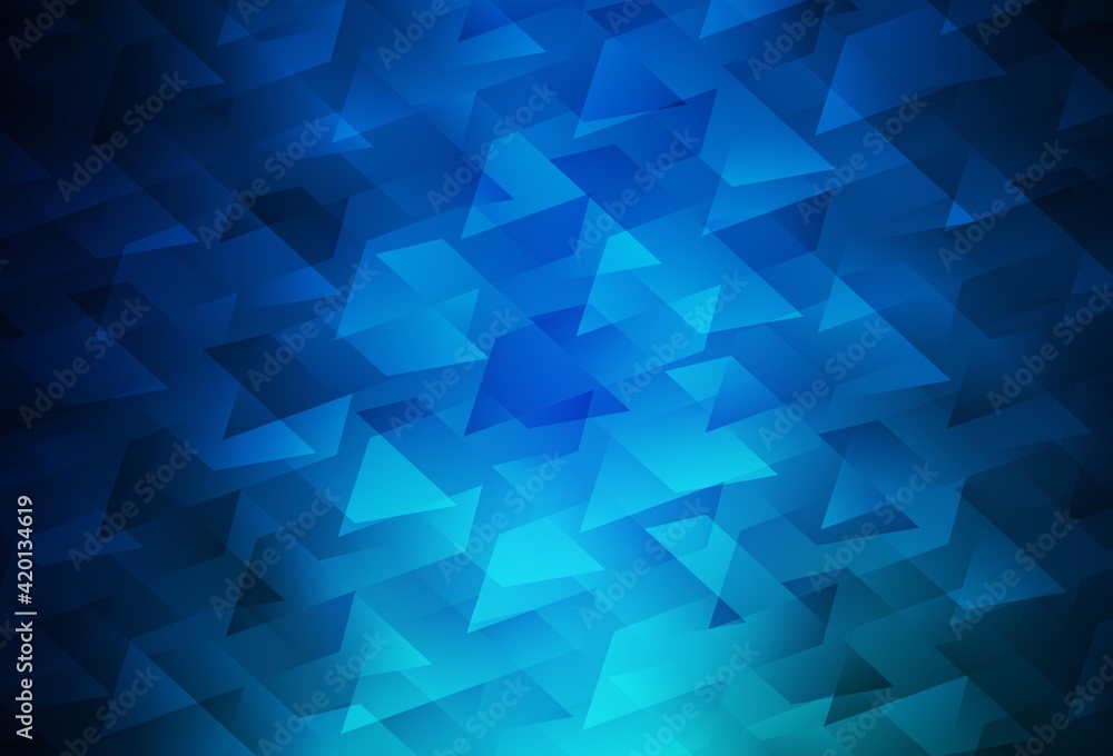 Dark BLUE vector template with rhombus. Dark BLUE vector template with rhombus.
