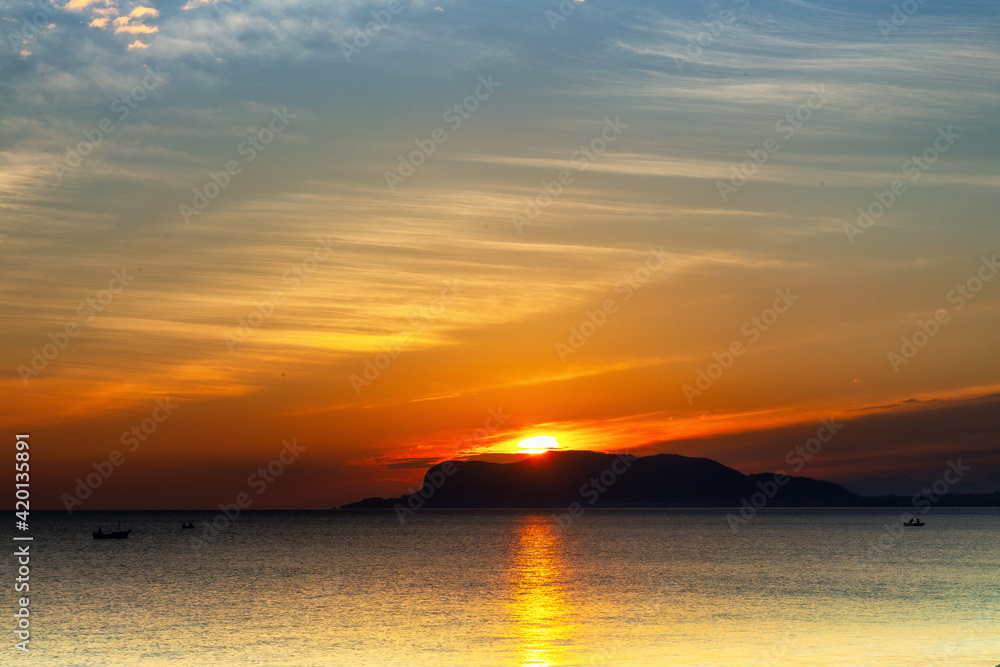 Sunrise at the Coast of Palermo