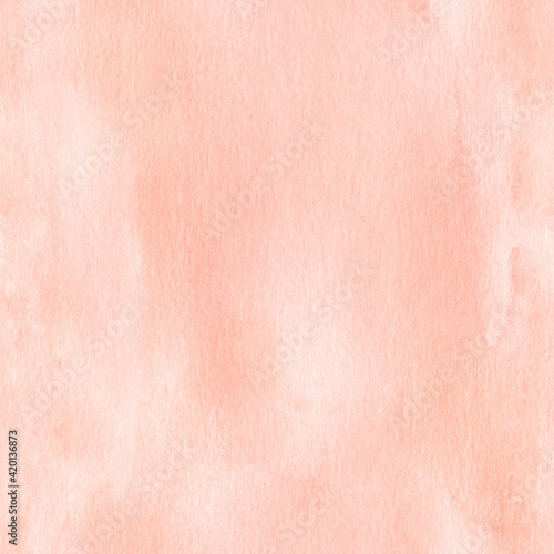 Abstract watercolor pattern. Watercolor peach background