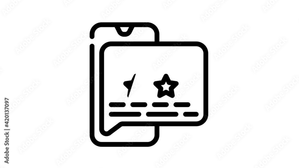 review of call center work black icon animation review of call center work black icon animation
