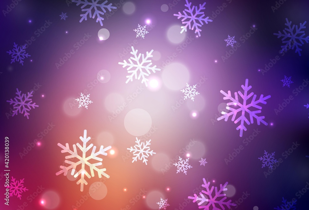 Dark Pink, Yellow vector pattern in Christmas style. Dark Pink, Yellow vector pattern in Christmas style.