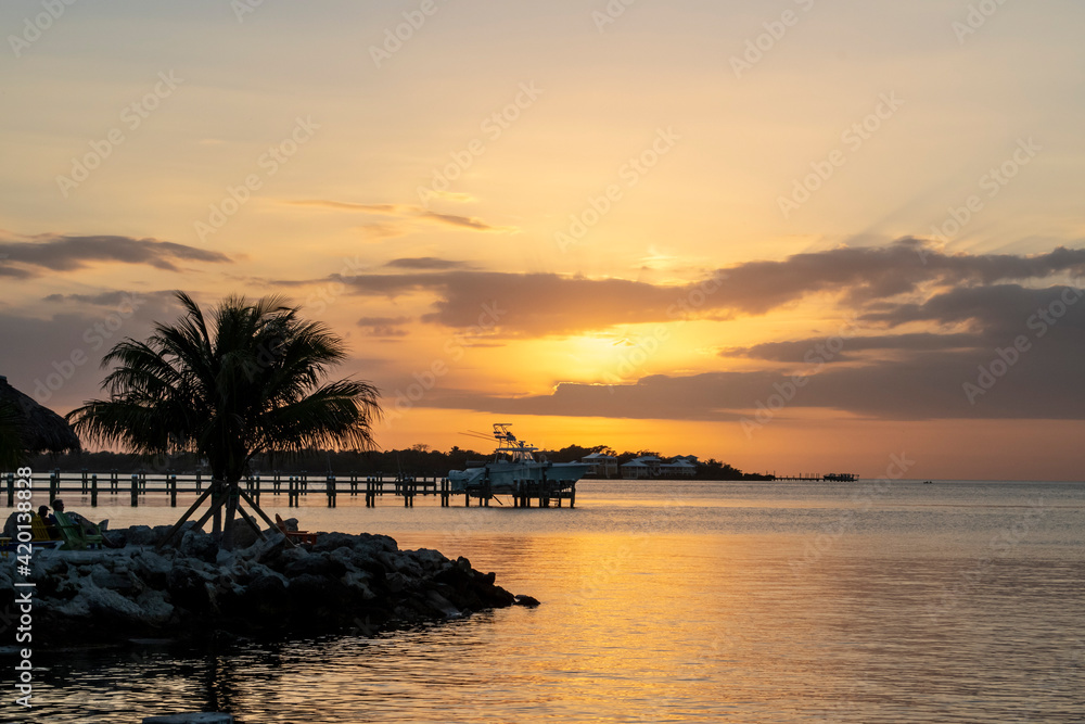 Florida Keys Sunset - Serenity on the Gulf Coast of Florida USA Travel