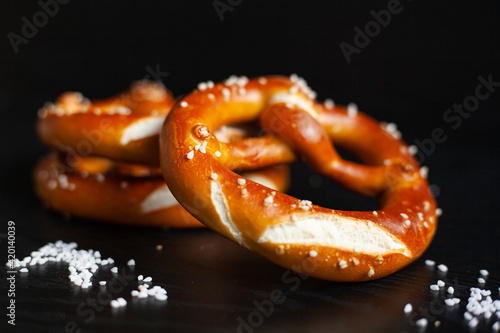 pretzels and salt