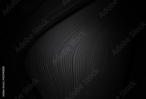Dark Gray vector abstract blurred background.