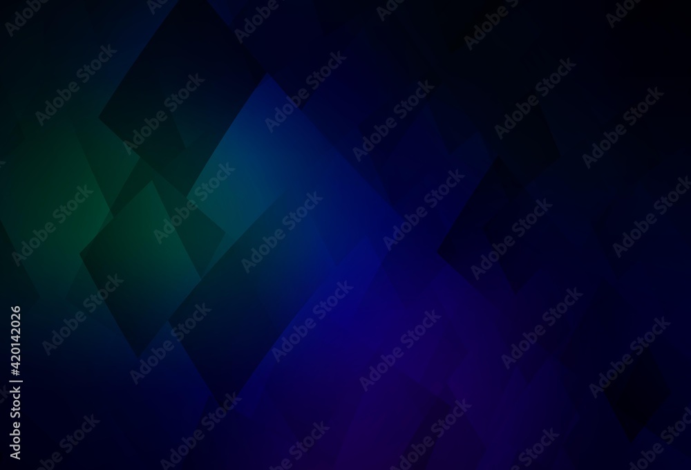 Dark Blue, Green vector pattern in square style. Dark Blue, Green vector pattern in square style.