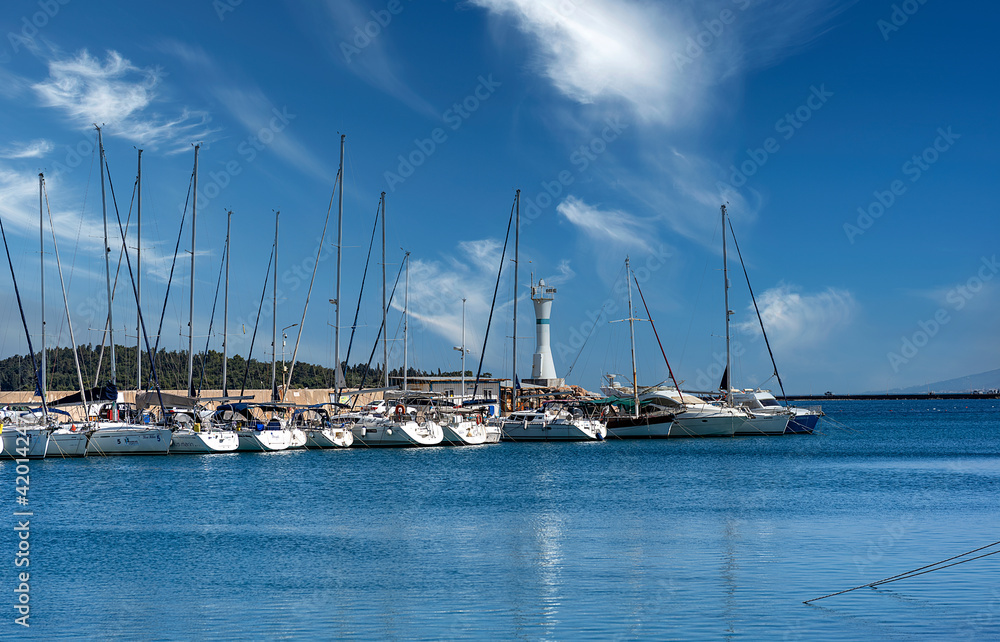03,05,2021,Iskele, Urla, Izmir, Turkey,A view from the fishing port, 