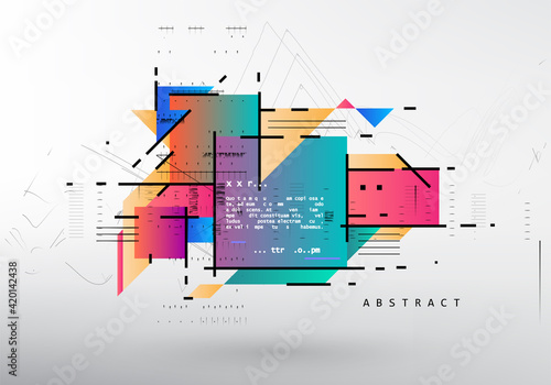 Vector, abstract geometric background