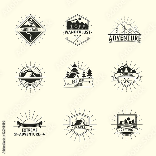 vintage wanderlust labels