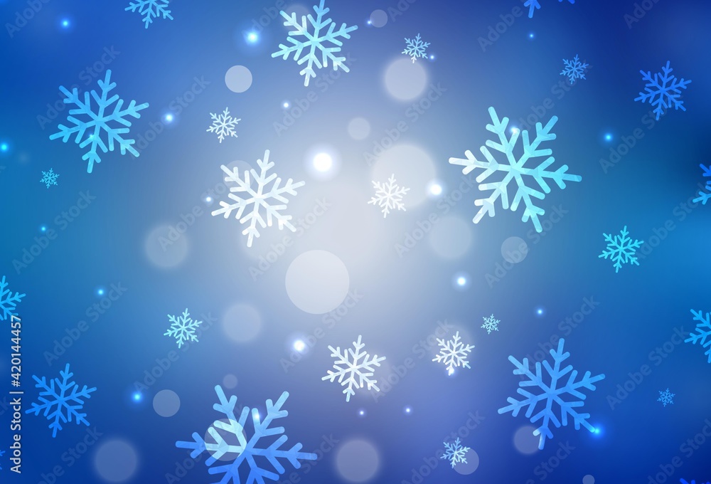 Light BLUE vector template in carnival style. Light BLUE vector template in carnival style.