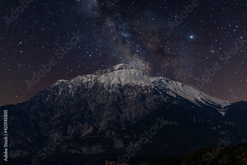 Olympos mountain Kemer - Antalya and view of the Milky Way