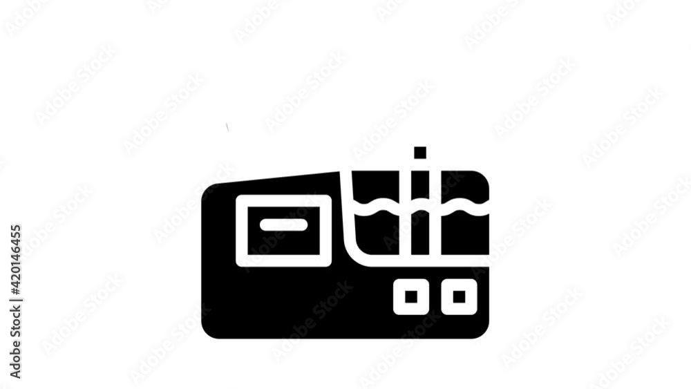 ultrasonic inhaler glyph icon animation ultrasonic inhaler glyph icon animation