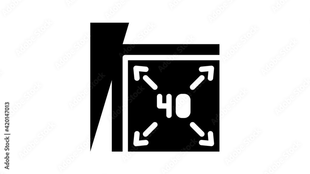 different sizes of napkins glyph icon animation different sizes of napkins glyph icon animation