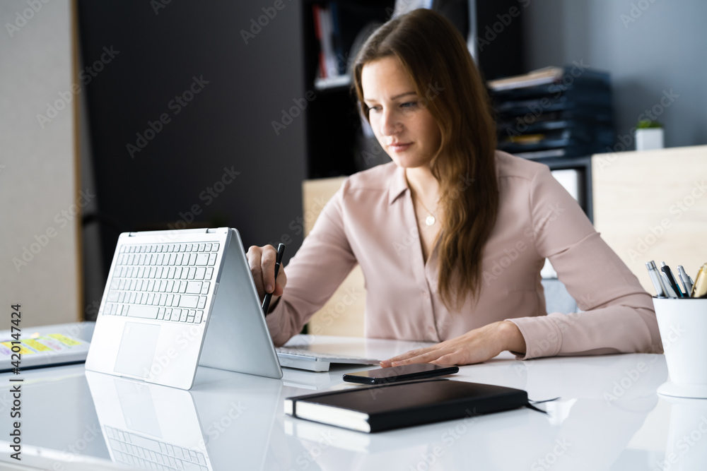 Graphic Designer Artist Drawing On Digital Tablet Graphic Designer Artist Drawing On Digital Tablet