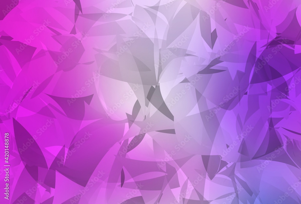 Light Purple, Pink vector backdrop with polygonal shapes. Light Purple, Pink vector backdrop with polygonal shapes.
