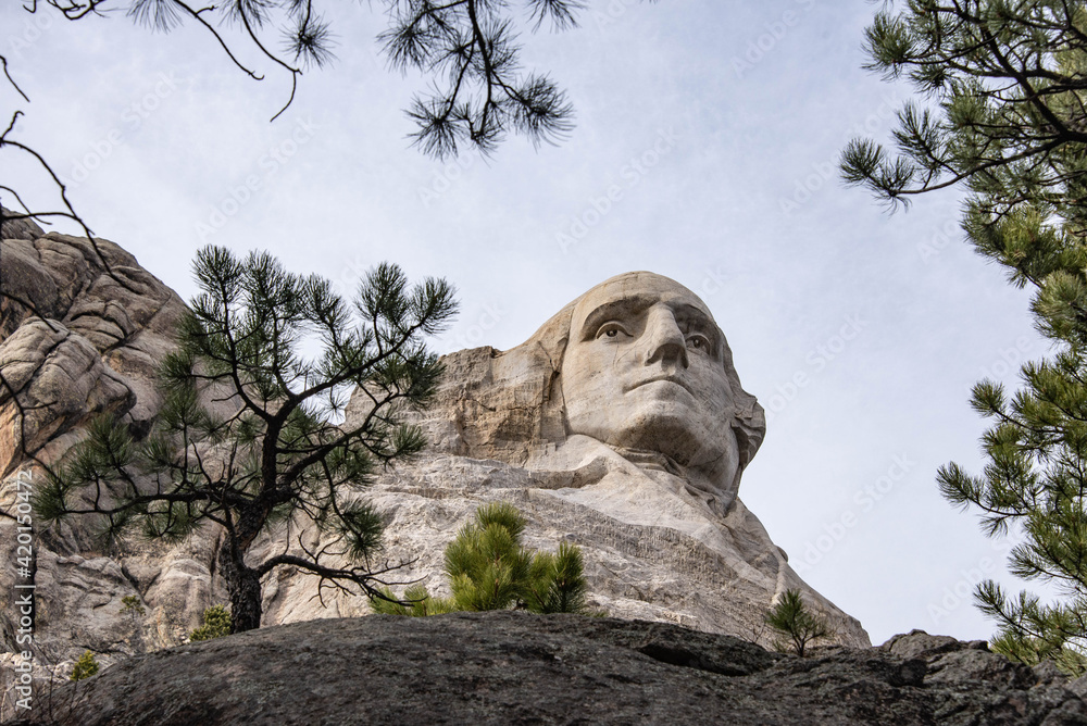 Sculptures of US presidents at Mount Rushmore National Memorial, South Dakota, USA Sculptures of US presidents at Mount Rushmore National Memorial, South Dakota, USA