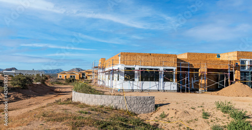 New Custom Homes Being Built In Arizona © Ray Redstone