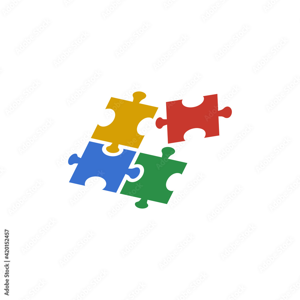 puzzle icon design template illustration puzzle icon design template illustration