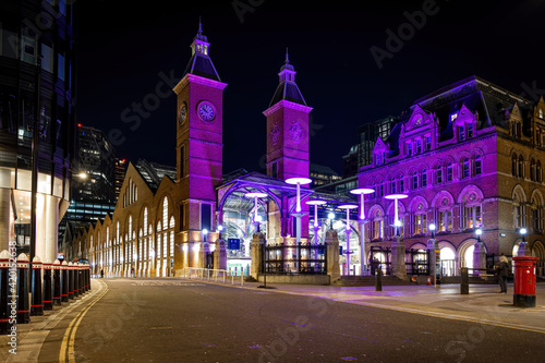 Liverpool Street station, a central London railway terminus in the north-eastern corner of the City of London photo