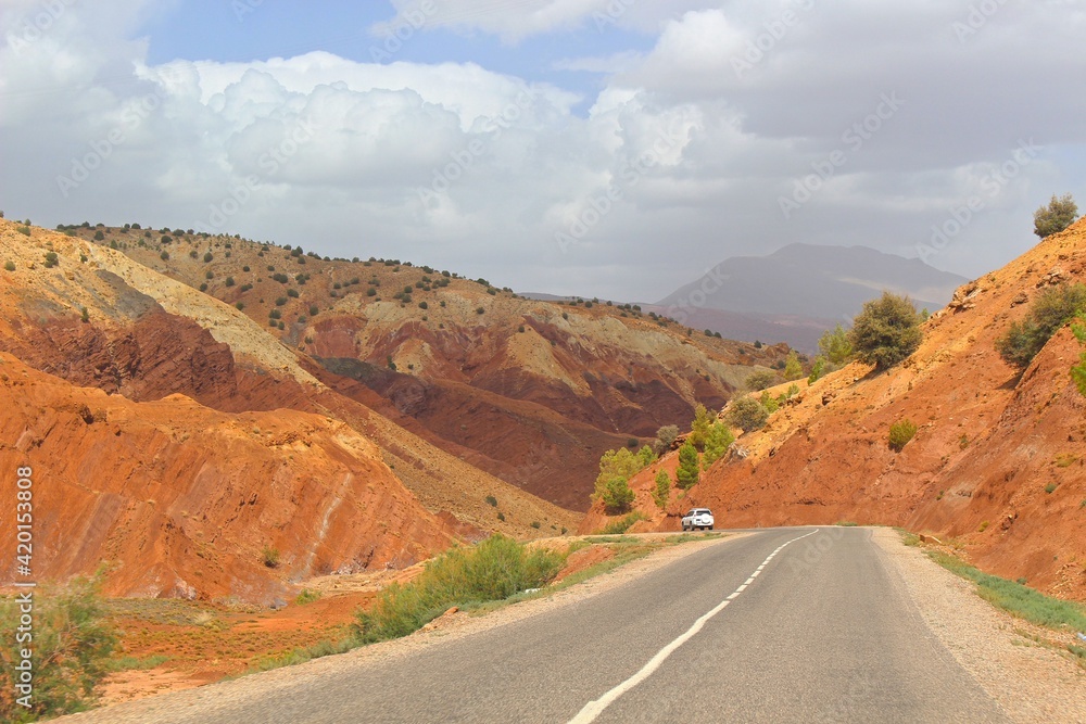 Road in Atlas Mountains, Southern Morocco 