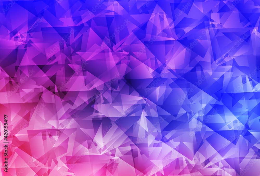 Light Pink, Blue vector polygonal background. Light Pink, Blue vector polygonal background.