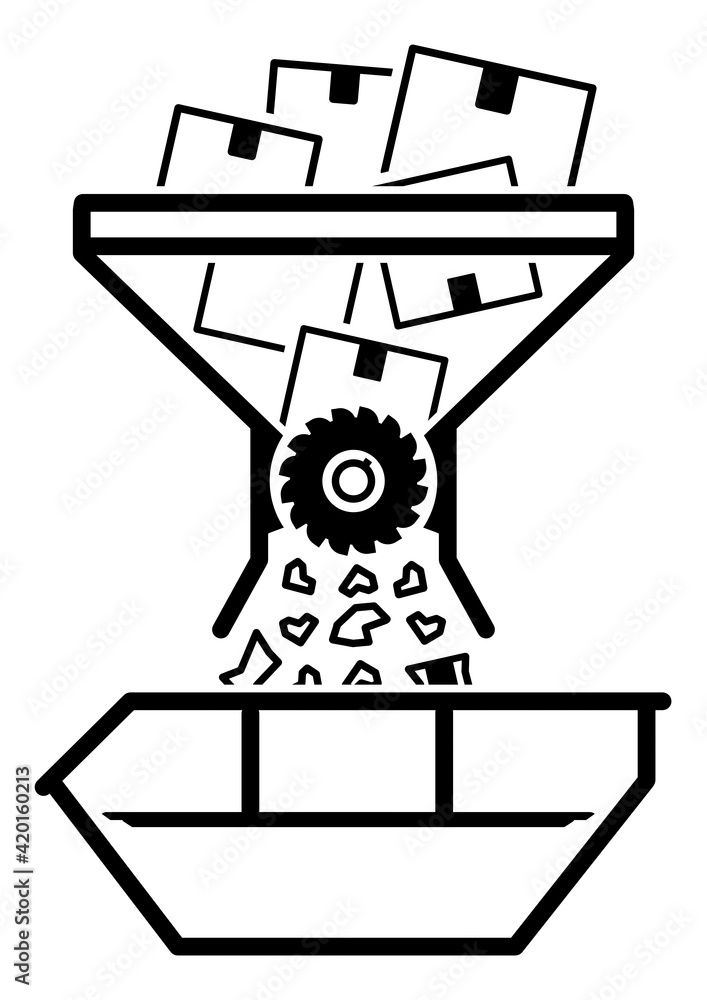 ngi1148 NewGraphicIcon ngi - german - Rücksendung - Zerstörung / Industrie Schredder . container - english - retoure / new product destruction / industrial shredder icon. xxl g10366 ngi1148 NewGraphicIcon ngi - german - Rücksendung - Zerstörung / Industrie Schredder . container - english - retoure / new product destruction / industrial shredder icon. xxl g10366