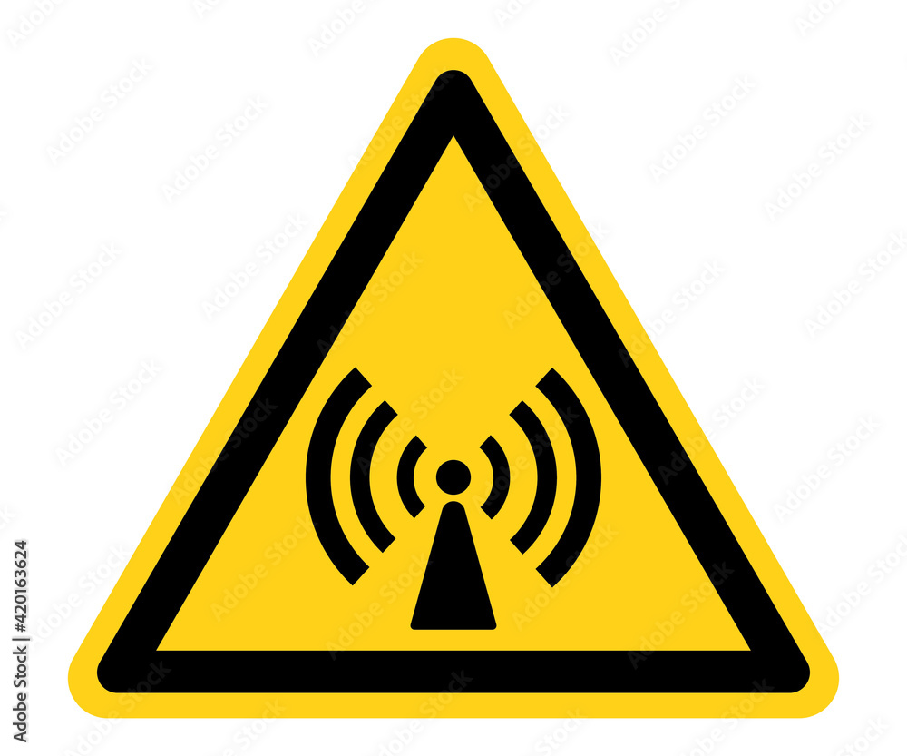 Radiation warning symbol, non-generating icon. Vector illustration Radiation warning symbol, non-generating icon. Vector illustration