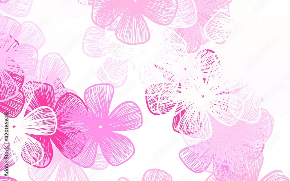 Light Pink vector elegant template with flowers Light Pink vector elegant template with flowers