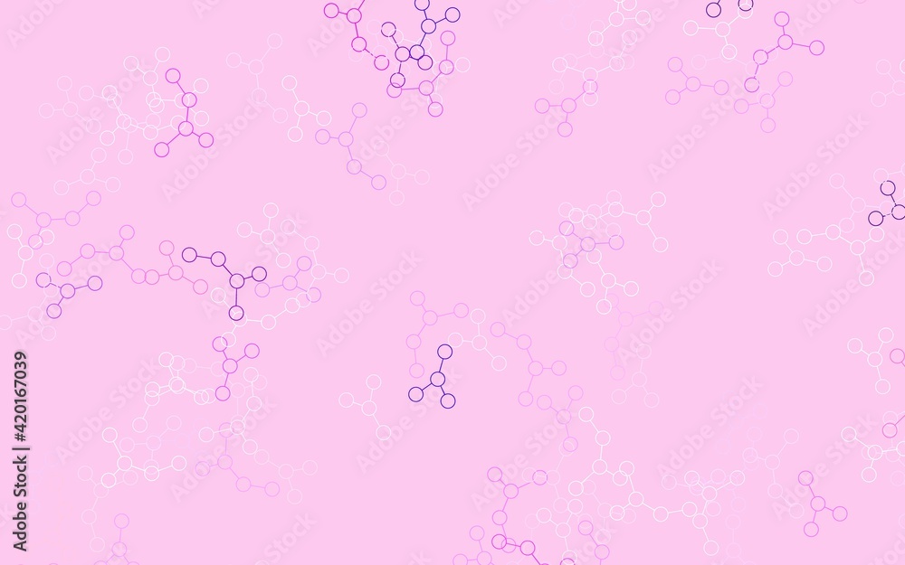 Light Pink, Red vector texture with artificial intelligence concept.