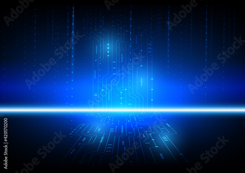 Circuit technology background with hi-tech digital