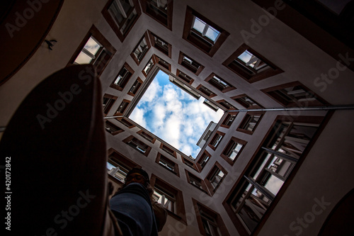 building with sky in Leipzig Germany - Get Lost With Ash