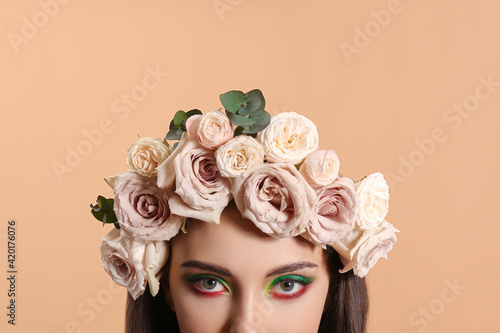 Portrait of beautiful young...