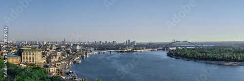 View of the Dnieper River in Kiv, Ukraine