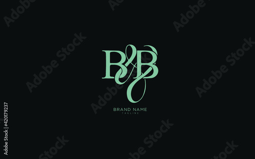 Alphabet letter Initial B, BB logo premium business typeface, minimal, innovative concept, creative, symbol, company, sign, Monogram, vector, startup, template graphic design.
