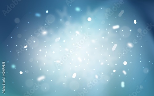 Vector cover with beautiful snowflakes.