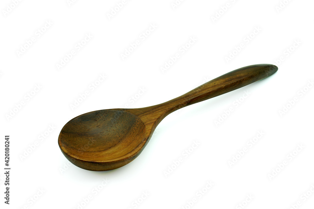 Wooden spoon on white background. Clipping path. Wooden spoon on white background. Clipping path.