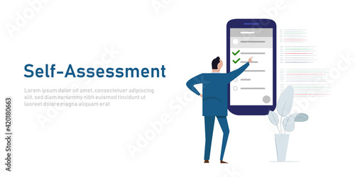 self assessment concept of personal review business check list