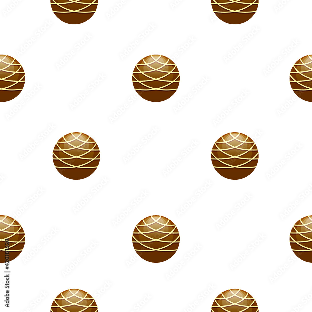 Seamless Pattern Abstract Elements Chocolate Sweet Vector Design Style Background Illustration Seamless Pattern Abstract Elements Chocolate Sweet Vector Design Style Background Illustration