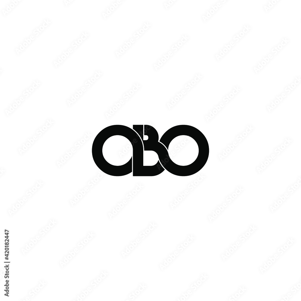 obo letter original monogram logo design obo letter original monogram logo design