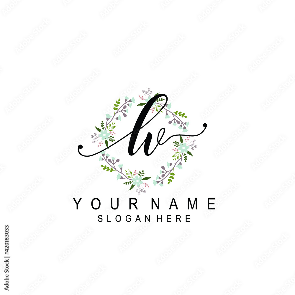 , beautiful Initial handwriting logo template , beautiful Initial handwriting logo template