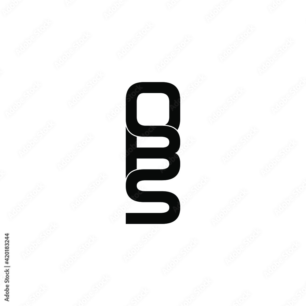 obs letter original monogram logo design obs letter original monogram logo design