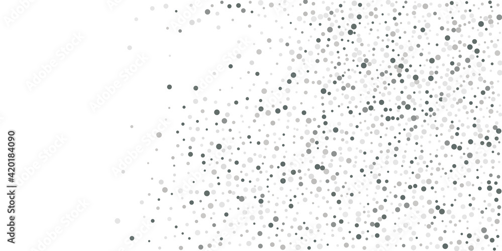 Silver shine of confetti on a white background. Illustration of a drop of shiny particles. Decorative element. Element of design. Vector illustration, EPS 10. Silver shine of confetti on a white background. Illustration of a drop of shiny particles. Decorative element. Element of design. Vector illustration, EPS 10.