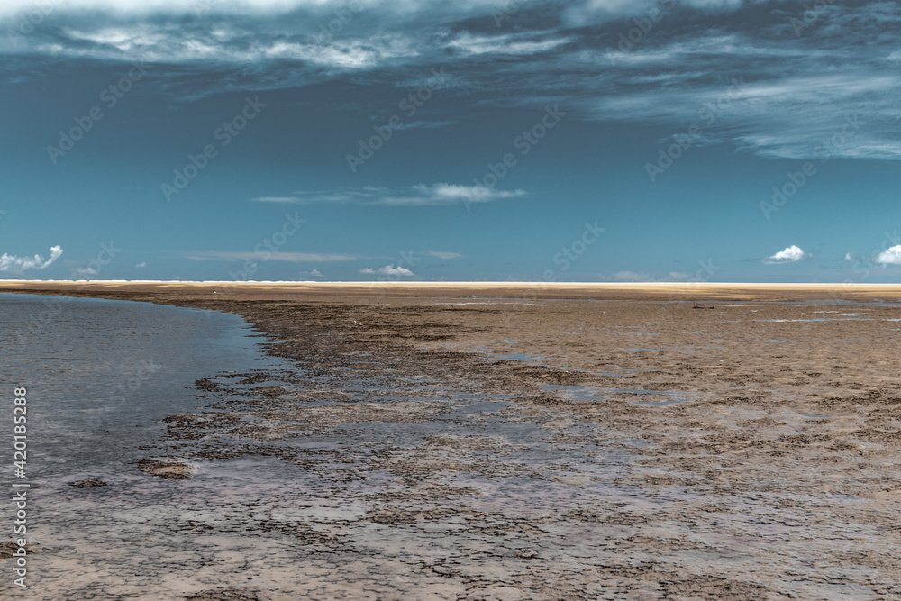 Praia paradisíaca, Ilha de Goré, Aracajú, Sergipe. 